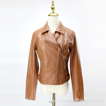 Women's Leather Biker Faux Leather